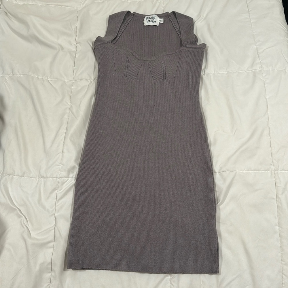 Princess Polly grey mini  dress